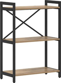 vidaXL Ράφι Βιβλίων 60 x 30 x 85 cm Επεξεργασμένο ξύλο Artisan Oak