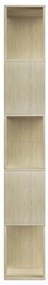 vidaXL Βιβλιοθήκη/Διαχωριστικό Sonoma Δρυς 80x24x159 εκ. Επεξ. Ξύλο