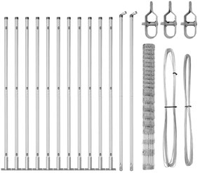 vidaXL Στύλος Περιφράξεων Γαλβανισμένο 25 x 1,6 μ Ατσάλι