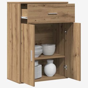 vidaXL Πλαϊνό γραφείο artisan δρυς 79 x 38 x 80 εκ. Επεξεργασμένο ξύλο