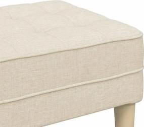 vidaXL παγκάκι με μαξιλάρι Λινό 113 x 57 x 39 εκ. ύφασμα