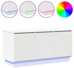 vidaXL Κάστρο Τηλεόρασης Λευκό 100x38x49 εκ. Επεξεργασμένο Ξύλο