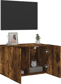 vidaXL Ντουλάπι Τοίχου Τηλεόρασης Καφέ Δρυς 60 x 30 x 41 εκ.