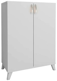 Ντουλάπι κουζίνας/μπάνιου - Παπουτσοθήκη Lilly Megapap χρώμα λευκό 72x32,5x88εκ.