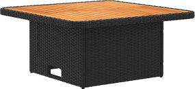 vidaXL Σύνολα επίπλων με μαξιλάρι 8 pcs Μαύρο Ράτα PE