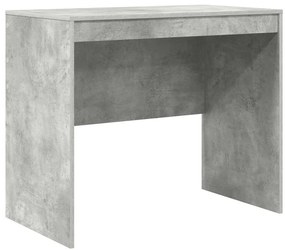 vidaXL Γραφείο Γκρι σκυροδέματος 90 x 50 x 76 εκ. Επεξεργασμένο ξύλο