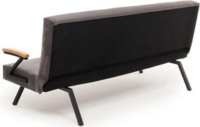 Τριθέσιος Καναπές Κρεβάτι Γκρι NAGAN 64x180x78