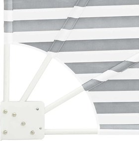 vidaXL Αδιάφανο σκίαστρο μπαλκονιού Γκρι και Λευκό 210 x 210 cm