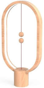 Φωτιστικό Επιτραπέζιο Ellipse DH0037LW/HBLEUB Με Μαγνητικό Διακόπτη 40cm Natural Allocacoc Ξύλο