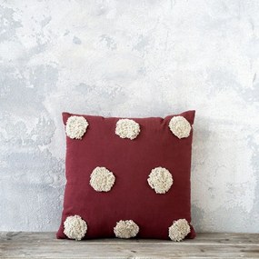 Μαξιλάρι Διακοσμητικό (Με Γέμιση) Borla Wine Red Nima 45X45 100% Cotton