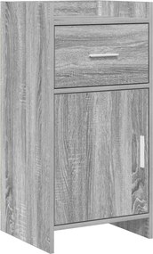 vidaXL Πλαϊνό γραφείο Γκρι Sonoma 40 x 36 x 80 εκ Επεξεργασμένο Ξύλο