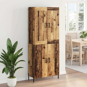 vidaXL Highboard 2 pcs Παλιό Ξύλο Επεξεργασμένο ξύλο