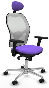 Καρέκλα γραφείου με κεφαλάρι Jorquera Piqueras y Crespo 3D086N1 Λιλά