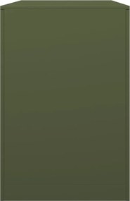 vidaXL Ράφι Καυσόξυλων Πράσινη 100x40x60 εκ. Ατσάλινο