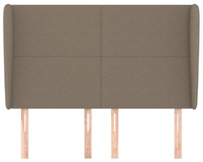 vidaXL Κεφαλάρι με Πτερύγια Taupe 147x23x118/128 εκ. Υφασμάτινο