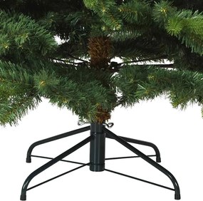 vidaXL Τεχνητό Χριστουγεννιάτικο Δέντρο με Άξονα Πράσινο 210 cm