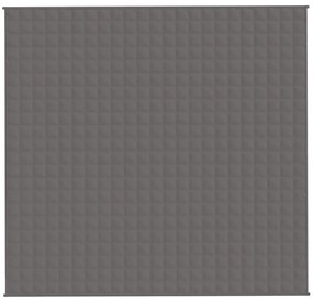 vidaXL Κουβέρτα Βαρύτητας Γκρι 220 x 235 εκ. 15 κ. Υφασμάτινη