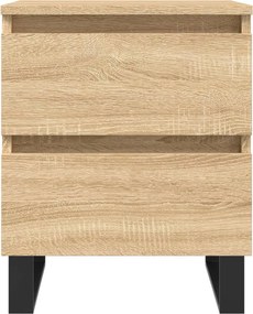 vidaXL Κομοδίνα 2 τεμ. Sonoma Δρυς 40 x 35 x 50 εκ. από Επεξεργ. Ξύλο