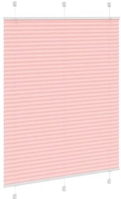 vidaXL Πλισέ περσίδα ροζ 105x150 cm Πλάτος υφάσματος 104,4 cm