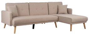 Corner Sofa Bed Left/Right  Light Beige