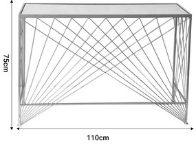 ΚΟΝΣΟΛΑ GIONI INART ΧΡΥΣΟ ΜΕΤΑΛΛΟ 110X30X75ΕΚ