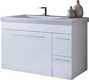 Drop Status 85 White Gloss - Βάση Επίπλου Με Νιπτήρα (85x44)