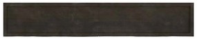 vidaXL Ράφι Τοίχου Σκούρο Καφέ 220x40x(2-6) εκ. Επεξ. Μασίφ Ξύλο Δρυός