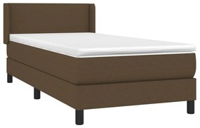 ΚΡΕΒΑΤΙ BOXSPRING ΜΕ ΣΤΡΩΜΑ ΣΚΟΥΡΟ ΚΑΦΕ 80X200 ΕΚ. ΥΦΑΣΜΑΤΙΝΟ 3129508