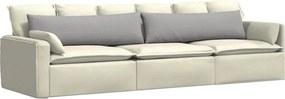 vidaXL Μαξιλάρι Καναπέ 2 pcs Σκίουρος Γκρί 145 x 40 εκ. ύφασμα