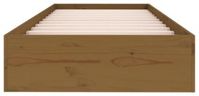 Πλαίσιο Κρεβατιού Μελί 75x190 εκ. Ξύλο Πεύκου Small Single - Καφέ