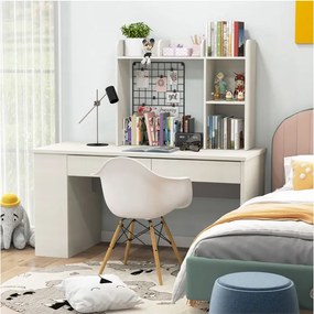 Επιτραπέζια Ραφιέρα Γραφείου με 5 Ράφια 94 x 25 x 74 cm Costway CB10471WH