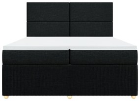 ΚΡΕΒΑΤΙ BOXSPRING ΜΕ ΣΤΡΩΜΑ ΜΑΥΡΟ 200X200 ΕΚ. ΥΦΑΣΜΑΤΙΝΟ 3294458