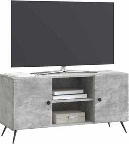 vidaXL Ντουλάπι TV 102 x 34,5 x 50 cm Γκρι Σκυροδέματος