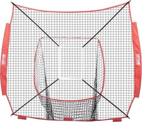 VEVOR 7x7 ft Baseball Softball Practice Net, Portable Baseball Training Net for Hitting Batting Catching Pitching, Backstop Baseball Equipment Training Aids with Strike Zone(Net Only, Without Support Frame)