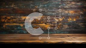 Intra Συλλεκτικό Ξύλινο Παζλ Plywood 4mm - Ρουστίκ ξύλινο τραπέζι με σχέδιο ψαροκόκαλο Σε Ξύλινο Κουτί - Διαστάσεις Puzzle: 10x10 cm – 25 κομμάτια