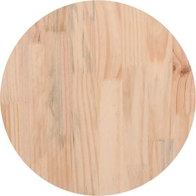 vidaXL Επιφάνεια Τραπεζιού Στρογγυλή Καφέ Κερ. Ø30x2,5 εκ Μασίφ Πεύκο