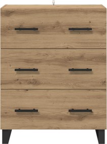 vidaXL Πλαϊνό γραφείο Artisan Oak 69,5 x 34 x 90 εκ.