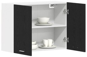 vidaXL Κρεμαστό Ντουλάπι  Μαύρη Βελανιδιά - 80x31x60 εκ. - Φτιαγμένο από Επεξεργασμένο Ξύλο