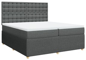 ΚΡΕΒΑΤΙ BOXSPRING ΜΕ ΣΤΡΩΜΑ ΣΚΟΥΡΟ ΓΚΡΙ 200X200 ΕΚ. ΥΦΑΣΜΑΤΙΝΟ 3292178