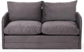 Διθέσιος Καναπές Κρεβάτι Γκρι SAGA 128x70x66