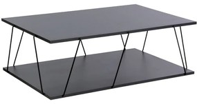 Τραπέζι σαλονιού Tars pakoworld ανθρακί-μαύρο 90x60x30,5εκ Model: 225-000039