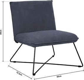 Πολυθρόνα (83x75.5x64) A-S Moana Grey 194627A