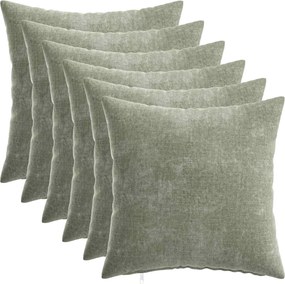 vidaXL Κάλυμμα Μαξιλαριού 6 pcs HEERLEN Πράσινο 40 x 40 cm