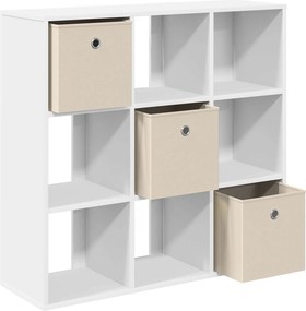 vidaXL Πλαϊνό γραφείο Λευκό 88,5 x 29 x 84,5 εκ.