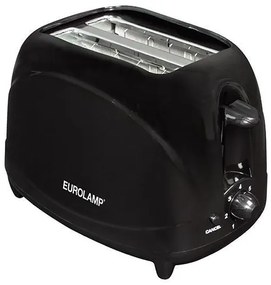 Eurolamp Φρυγανιέρα 2 Θέσεων Με 7 Επίπεδα Ψησίματος 700w Μαύρη 300-70007