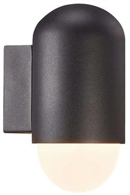 Φωτιστικό Τοίχου Heka 2118211003 13,8x21,6cm 1xE27 15W IP44 Black Nordlux Aluminium, Glass