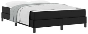 vidaXL Κρεβάτι Άλλο Μαύρο 140 x 190 cm Τεχνητό δέρμα