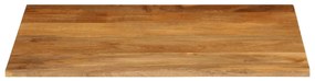 vidaXL Επιφάνεια Τραπεζιού 100x80x2,5 εκ. Live Edge Μασίφ Ξύλο Μάνγκο