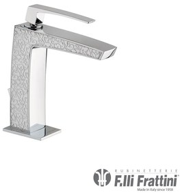 Μπαταρία Νιπτήρα με Αυτόματη Βαλβίδα Luce Frattini decor Chrome 84054D-100