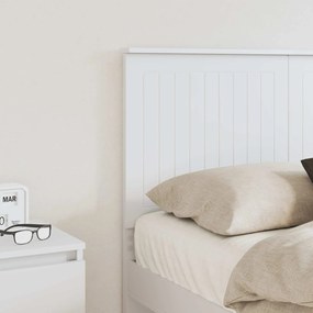vidaXL Κεφαλάρι με κεφαλάρι Λευκό 120 cm Επεξεργασμένο ξύλο